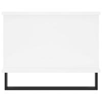Salontafel 90x50x40 cm bewerkt hout wit - thumbnail