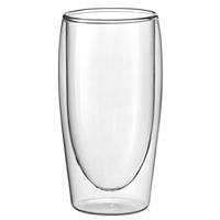 Scanpart dubbelwandige koffieglazen 350 ml 2 stuks Koffie accessoire Transparant - thumbnail