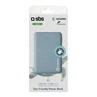 SBS eco-friendly powerbank 5,000 mAh blauw - thumbnail