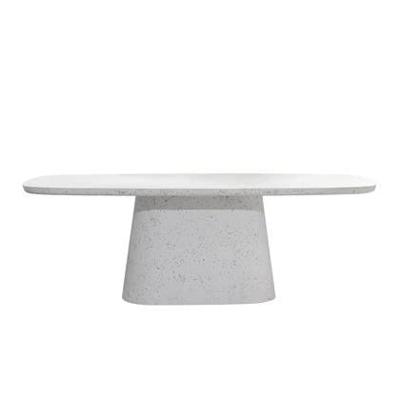 Light & Living Deens Ovale Eettafel 'Hamura' Terrazzo, 220 x 105cm