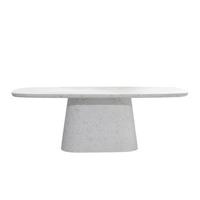 Light & Living Deens Ovale Eettafel 'Hamura' Terrazzo, 220 x 105cm - thumbnail