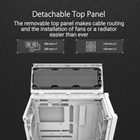 Asus TUF Gaming GT302 ARGB Midi-tower PC-behuizing Wit 4 voorgeïnstalleerde ventilators, Geïntegreerde verlichting, Stoffilter, Zijvenster - thumbnail