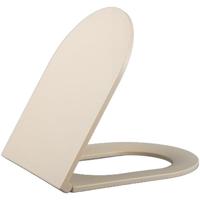 QeramiQ Dely Zitting - softclose - quickrelease - slim - mat beige E13/A15 thin seat beige - thumbnail
