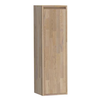 Brauer Adore - Hoge Kast - 120 cm - 1 Deur - Greeploos - Linksdraaiend - Vingerlas Eiken Grijs