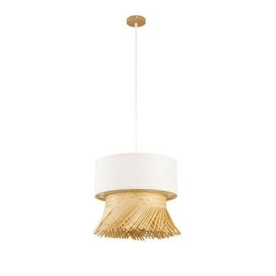 Plafondlamp DKD Home Decor Polyester Bamboe (40 x 40 x 39 cm)