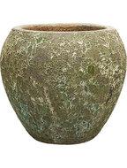 Lava Relic Jade balloon bloempot 54x50 cm - thumbnail