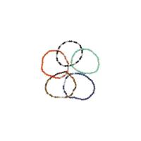 Edelsteen Armband Facet Geslepen (Set van 5) - thumbnail