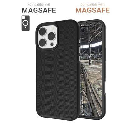 JT Berlin BackCase Pankow Solid Backcover Apple iPhone 16 Pro Zwart MagSafe compatible, Inductieve lading, Stootbestendig