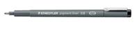 Fineliner Staedtler Pigment 308 zwart 0.8mm - thumbnail