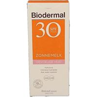 Biodermal Zonnemelk gevoelige huid SPF30 200 Milliliter - thumbnail