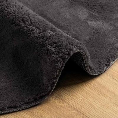 Tapijt Antraciet 120 x 170 cm Polyester