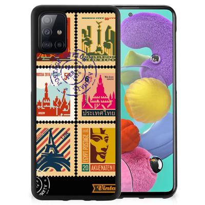 Samsung Galaxy A51 Silicone Hoesje Postzegels