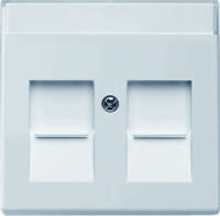Busch-Jaeger 2CKA001710A3176 Modulaire jack insert Afdekking Verkeerswit, Wit 1 stuk(s) - thumbnail