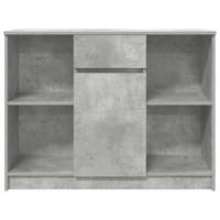 Dressoir met lade 101x35x76 cm spaanplaat betongrijs - thumbnail