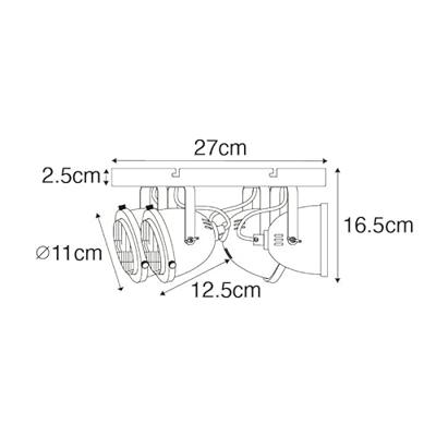 QAZQA Industriële spot zwart 4-lichts - Emado QAZQA Industriële spot zwart 4-lichts - Emado