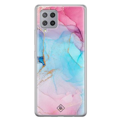 Samsung Galaxy A42 siliconen hoesje - Marble colorbomb Samsung Galaxy A42 siliconen hoesje - Marble colorbomb