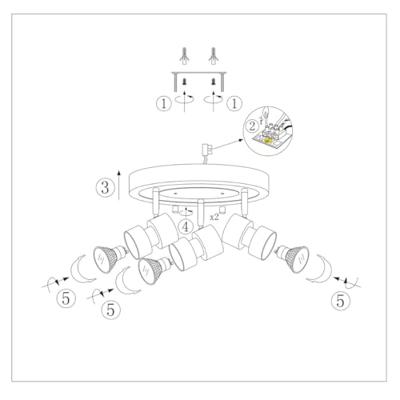 Steinhauer PlafondspotNatasja Led 3-lichts grijs - 7905ST