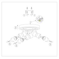 Steinhauer PlafondspotNatasja Led 3-lichts grijs - 7905ST - thumbnail