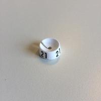 MB wit/zwart 21 voor op kledinghanger - thumbnail