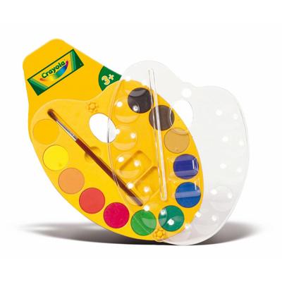 Crayola schilderspalet met waterverf