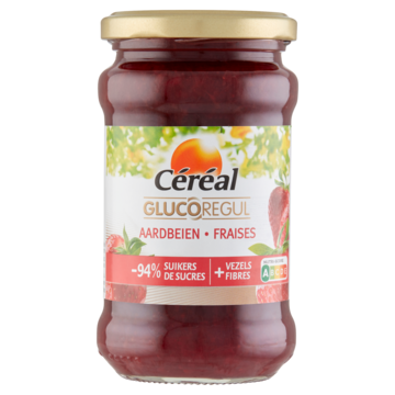 Cereal Aardbeienjam minder suikers 320 Gram Cereal Aardbeienjam minder suikers 320 Gram