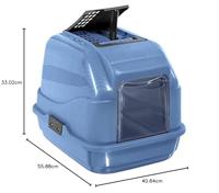 IMAC KATTENBAK EASY CAT 2ND LIFE BLAUW 50X40X40 CM - thumbnail