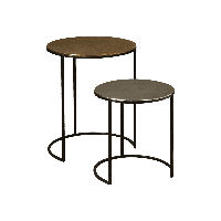 RENEW Bijzettafel 'Iza' Set van 2 stuks, kleur Meerkleurig - thumbnail