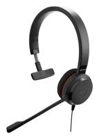 Jabra Evolve 30 II, Microsoft Teams gecertificeerde stereo bedrade headset met oproepbesturingseenheid, ruisonderdrukkende microfoon, LED-indicatoren, uitstekende geluidskwaliteit - USB-C/A, zwart - thumbnail