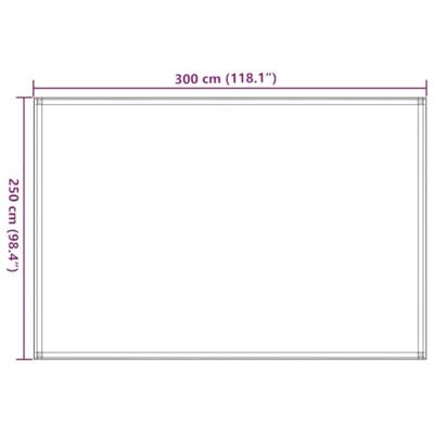VidaXL Tenttapijt 250x300 cm antracietkleurig en wit - thumbnail