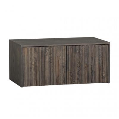 WOOOD Kistbank 'New Gravure' Essenhout, kleur Espresso