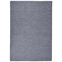 VidaXL Buitenkleed platgeweven 140x200 cm blauw - thumbnail