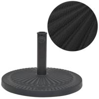 VidaXL Parasolvoet rond 14 kg hars zwart - thumbnail
