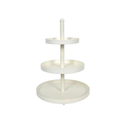 Cookinglife Etagère 3-Laags 25x35 cm Metaal/Wit