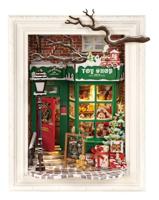 Robotime Christmas Santa's Toy Shop Kerst Kerstmis Modelbouw - thumbnail