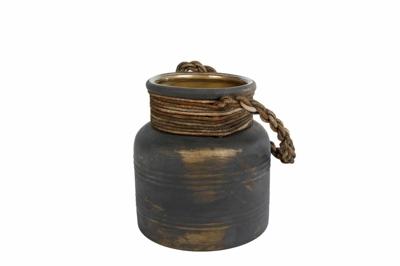 Diversen Windlicht goud/bruin