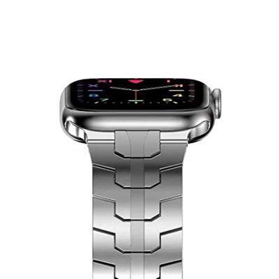 Stalen schakelband - Zilver - Geschikt voor Apple watch 38mm / 40mm / 41mm / 42mm Stalen schakelband - Zilver - Geschikt voor Apple watch 38mm / 40mm / 41mm / 42mm