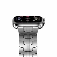 Stalen schakelband - Zilver - Geschikt voor Apple watch 38mm / 40mm / 41mm / 42mm - thumbnail