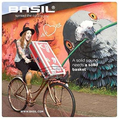 Basil robin - fietsmand - voorop - zilver - thumbnail