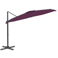 VidaXL Zweefparasol met aluminium paal 400x300 cm bordeauxrood - thumbnail