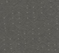 AS Creation Nara - Zwart - Patroon Behang - 387426 - thumbnail