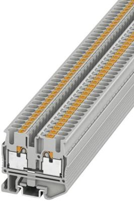 Phoenix Contact 3248125 Doorgangsklem 5.2 mm Spanveer Grijs 50 stuk(s)