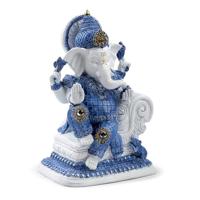 Wit & Blauw Ganesh Meditatie - thumbnail