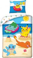 Pokémon Dekbedovertrek Beach 140 x 200 cm (70 x 90 cm) - thumbnail