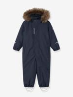 Gevoerde jumpsuit met fleece voor kinderen NAME IT donkerblauw - thumbnail