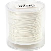 Creativ Company Polyester koord, dikte 0,8 mm, wit, 50 m/ 1 rol - thumbnail