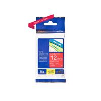 Labeltape brother tze-435 12 mm x 8 m hard rood / wit - thumbnail