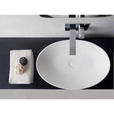 Opbouwwastafel Ideavit Solidthin 60x40x14.5 cm Solid Surface Mat Wit Opbouwwastafel Ideavit Solidthin 60x40x14.5 cm Solid Surface Mat Wit