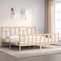 Bedframe zonder matras massief grenenhout 200x200 cm - thumbnail