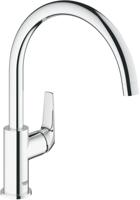 GROHE BauFlow Keukenkraan - hoog - draaibare uitloop - chroom 31538001 - thumbnail