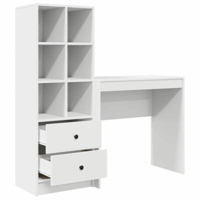 Bureau met lade 2 pcs Wit